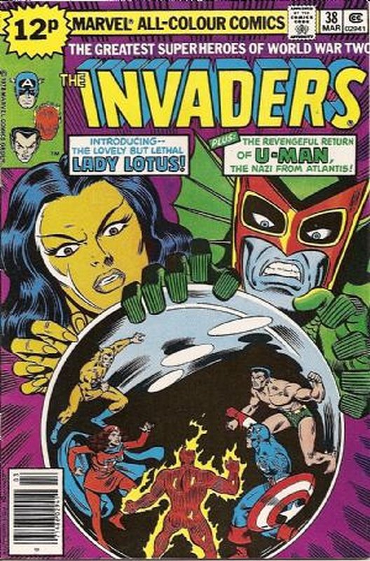 Cover of Invaders (Vol 1) #38. One of 250,000 Vintage American Comics on sale from Krypton!