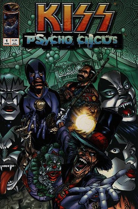 Cover of Kiss the Psycho Circus (Vol 1) #1. One of 250,000 Vintage American Comics on sale from Krypton!