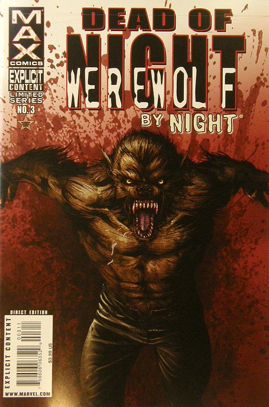 Cover of Dead of Night: Werewolf by Night (2009 Ltd) #3. One of 250,000 Vintage American Comics on sale from Krypton!