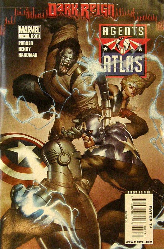 Cover of Agents of Atlas (Vol 1) #3. One of 250,000 Vintage American Comics on sale from Krypton!