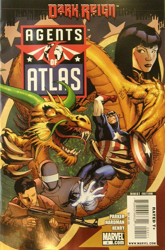 Cover of Agents of Atlas (Vol 1) #4. One of 250,000 Vintage American Comics on sale from Krypton!