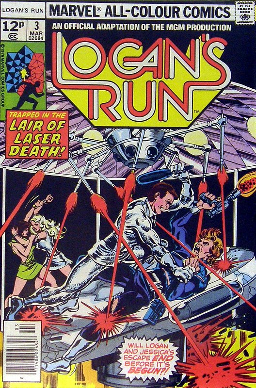 Cover of Logans Run (Vol 1) #3. One of 250,000 Vintage American Comics on sale from Krypton!