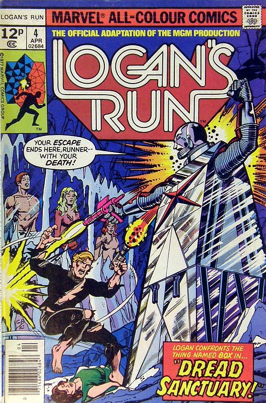 Cover of Logans Run (Vol 1) #4. One of 250,000 Vintage American Comics on sale from Krypton!