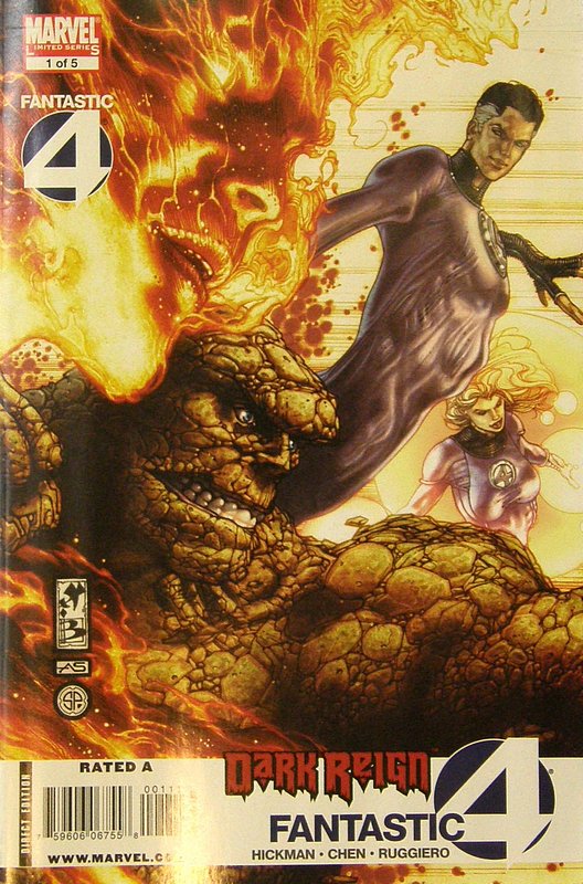 Cover of Dark Reign: Fantastic Four (2009 Ltd) #1. One of 250,000 Vintage American Comics on sale from Krypton!