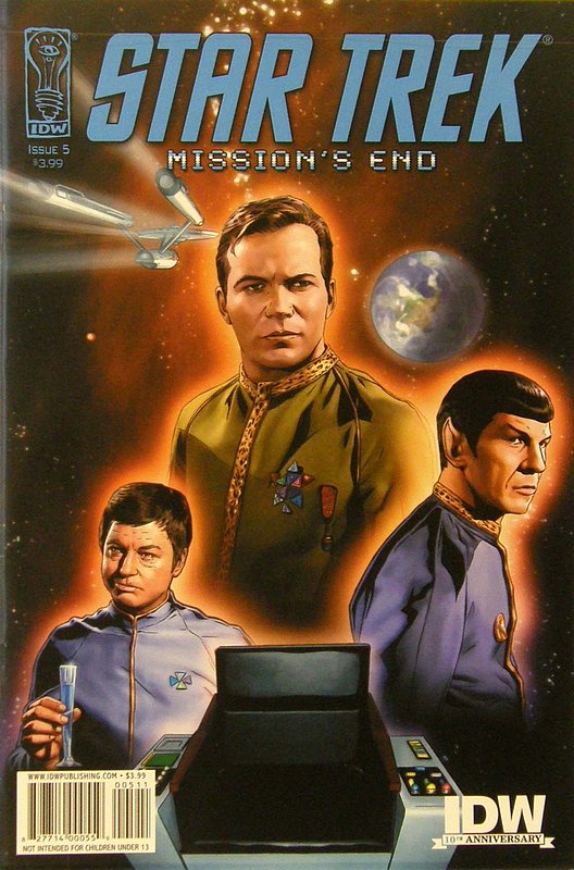 Cover of Star Trek: Missions End (2009 Ltd) #5. One of 250,000 Vintage American Comics on sale from Krypton!