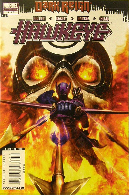 Cover of Dark Reign: Hawkeye (2009 Ltd) #4. One of 250,000 Vintage American Comics on sale from Krypton!