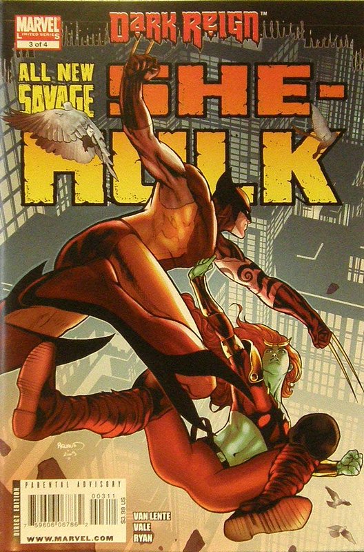 Cover of She-Hulk - The All New Savage (2009 Ltd) #3. One of 250,000 Vintage American Comics on sale from Krypton!
