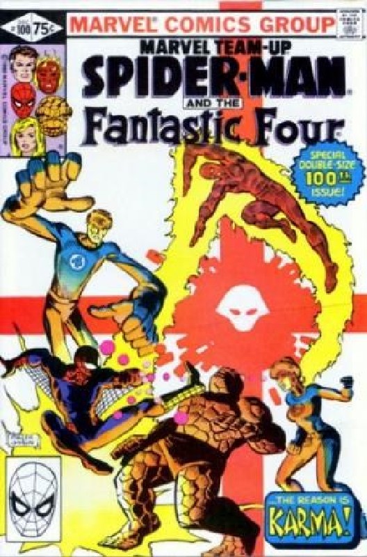 Cover of Marvel Team-up (Vol 1) #100. One of 250,000 Vintage American Comics on sale from Krypton!