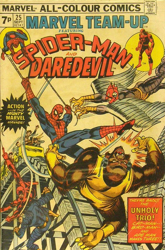 Cover of Marvel Team-up (Vol 1) #25. One of 250,000 Vintage American Comics on sale from Krypton!