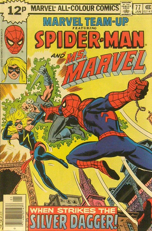 Cover of Marvel Team-up (Vol 1) #77. One of 250,000 Vintage American Comics on sale from Krypton!