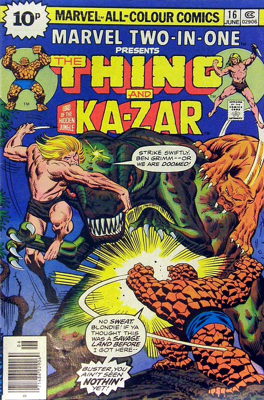 Cover of Marvel Two-in-one (Vol 1) #16. One of 250,000 Vintage American Comics on sale from Krypton!