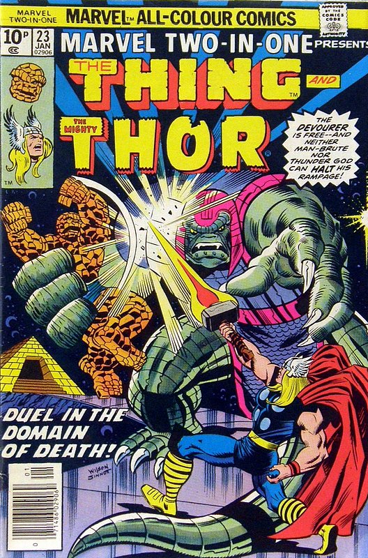 Cover of Marvel Two-in-one (Vol 1) #23. One of 250,000 Vintage American Comics on sale from Krypton!