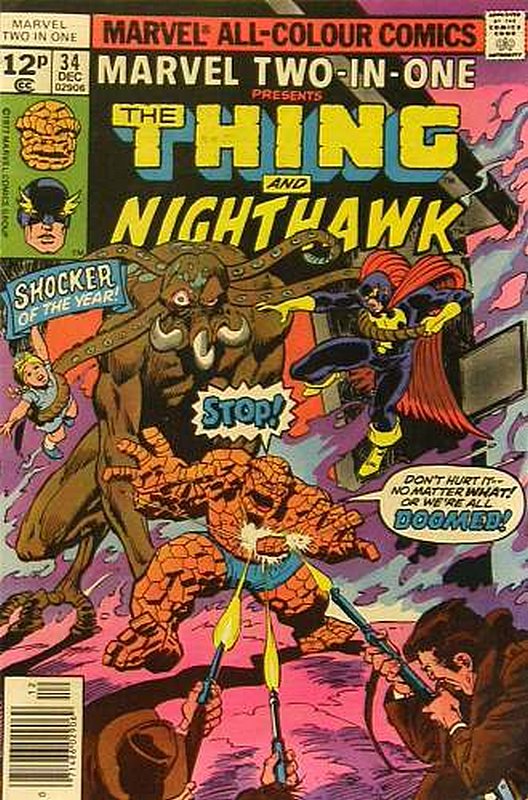 Cover of Marvel Two-in-one (Vol 1) #34. One of 250,000 Vintage American Comics on sale from Krypton!