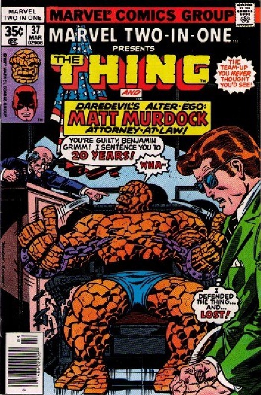 Cover of Marvel Two-in-one (Vol 1) #37. One of 250,000 Vintage American Comics on sale from Krypton!