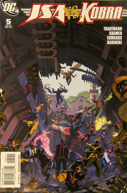 Cover of JSA vs Kobra: Engines of Faith (2009 Ltd) #5. One of 250,000 Vintage American Comics on sale from Krypton!