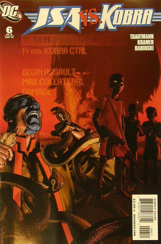 Cover of JSA vs Kobra: Engines of Faith (2009 Ltd) #6. One of 250,000 Vintage American Comics on sale from Krypton!