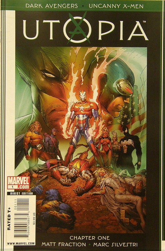 Cover of Dark Avengers/Uncanny X-Men: Utopia #1. One of 250,000 Vintage American Comics on sale from Krypton!