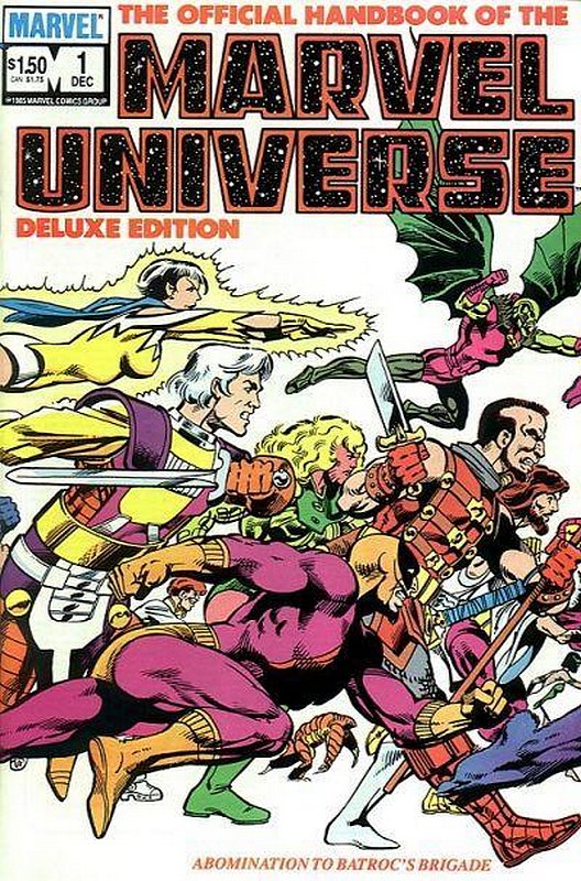 Cover of Marvel Universe (Vol 2) Official Handbook Deluxe #1. One of 250,000 Vintage American Comics on sale from Krypton!