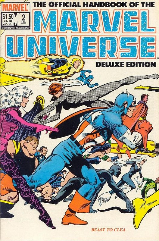 Cover of Marvel Universe (Vol 2) Official Handbook Deluxe #2. One of 250,000 Vintage American Comics on sale from Krypton!