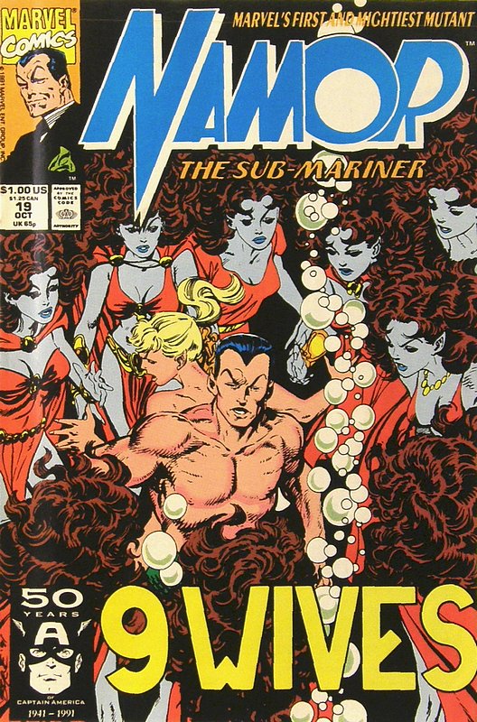 Cover of Namor (Vol 1) #19. One of 250,000 Vintage American Comics on sale from Krypton!