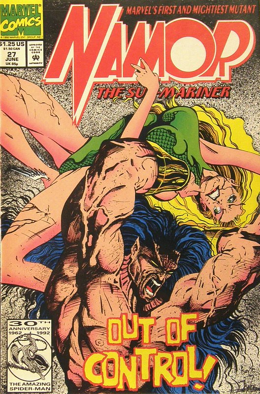 Cover of Namor (Vol 1) #27. One of 250,000 Vintage American Comics on sale from Krypton!
