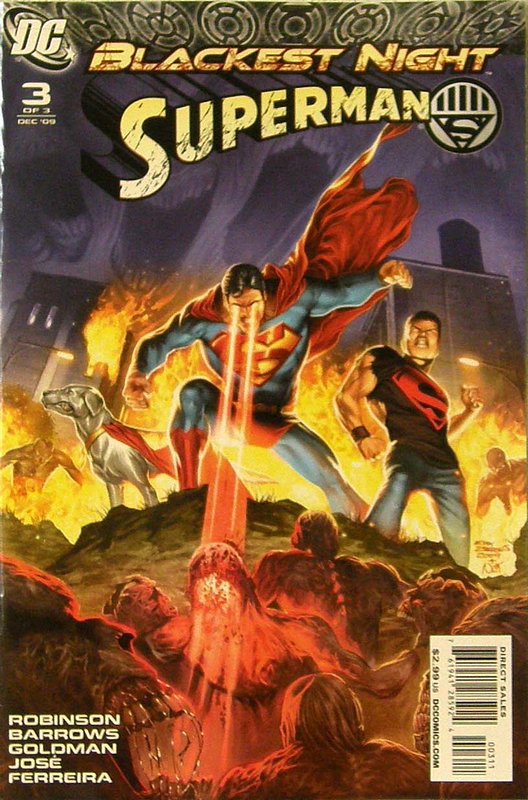 Cover of Blackest Night: Superman (2009 Ltd) #3. One of 250,000 Vintage American Comics on sale from Krypton!