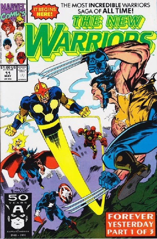 Cover of New Warriors (Vol 1) #11. One of 250,000 Vintage American Comics on sale from Krypton!