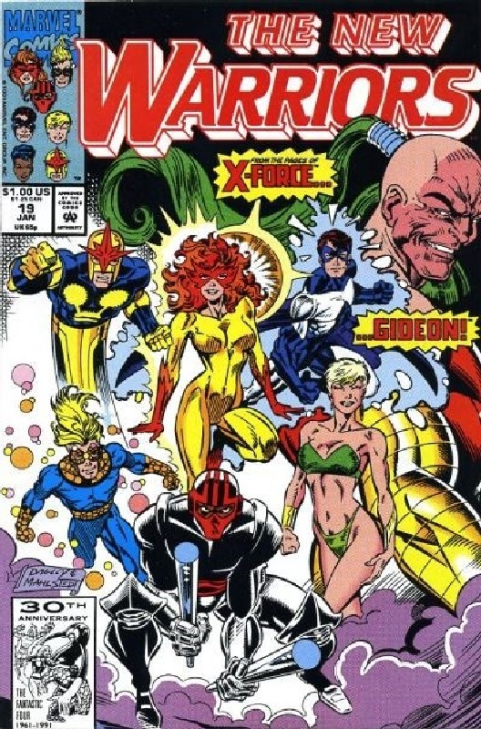 1st Smiling Tiger<br> Cover of New Warriors (Vol 1) #19. One of 250,000 Vintage American Comics on sale from Krypton!