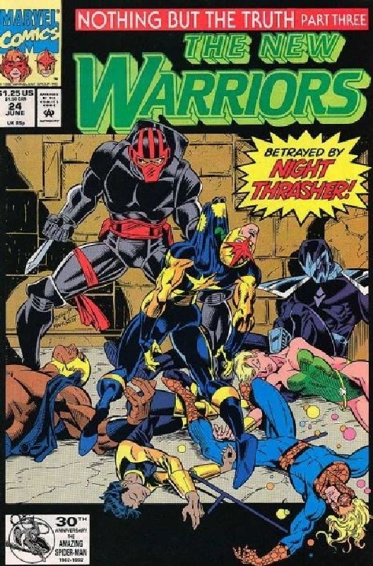 Cover of New Warriors (Vol 1) #24. One of 250,000 Vintage American Comics on sale from Krypton!