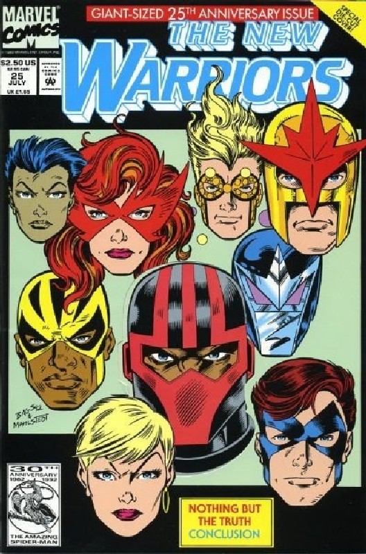 Cover of New Warriors (Vol 1) #25. One of 250,000 Vintage American Comics on sale from Krypton!