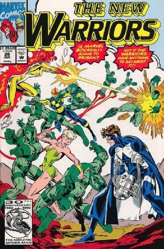 Cover of New Warriors (Vol 1) #26. One of 250,000 Vintage American Comics on sale from Krypton!