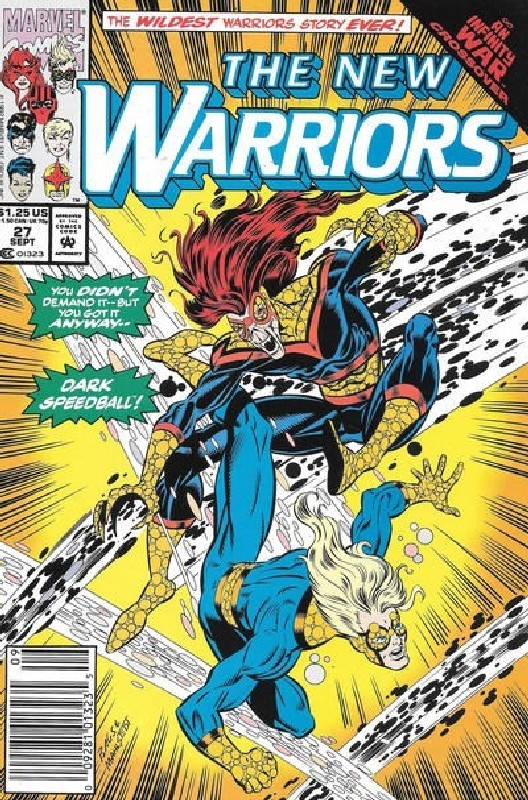 Cover of New Warriors (Vol 1) #27. One of 250,000 Vintage American Comics on sale from Krypton!