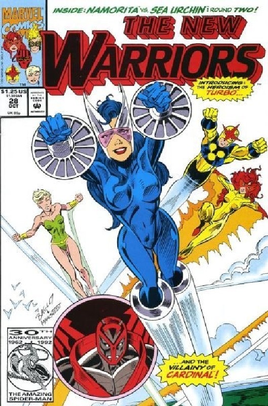 Cover of New Warriors (Vol 1) #28. One of 250,000 Vintage American Comics on sale from Krypton!
