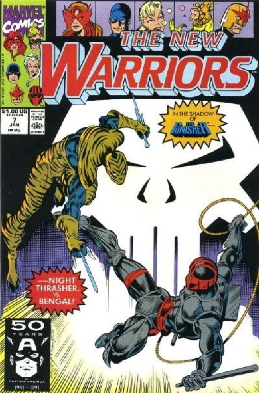 Cover of New Warriors (Vol 1) #7. One of 250,000 Vintage American Comics on sale from Krypton!