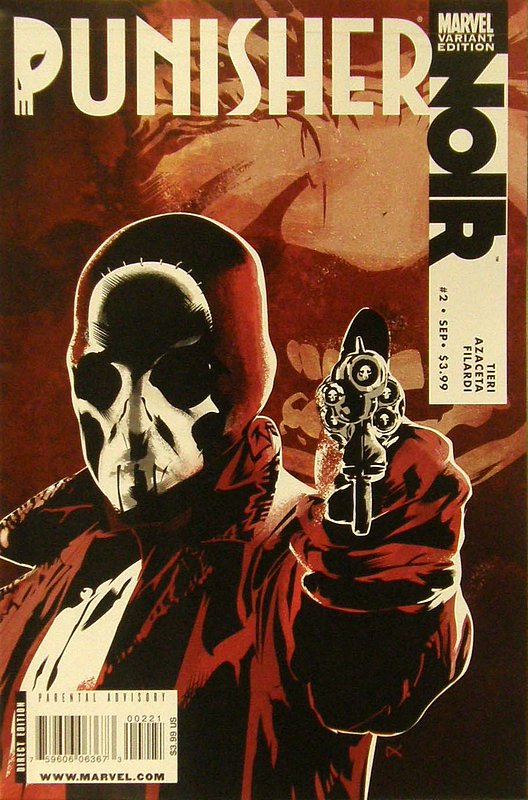 Cover of Punisher: Noir #2. One of 250,000 Vintage American Comics on sale from Krypton!
