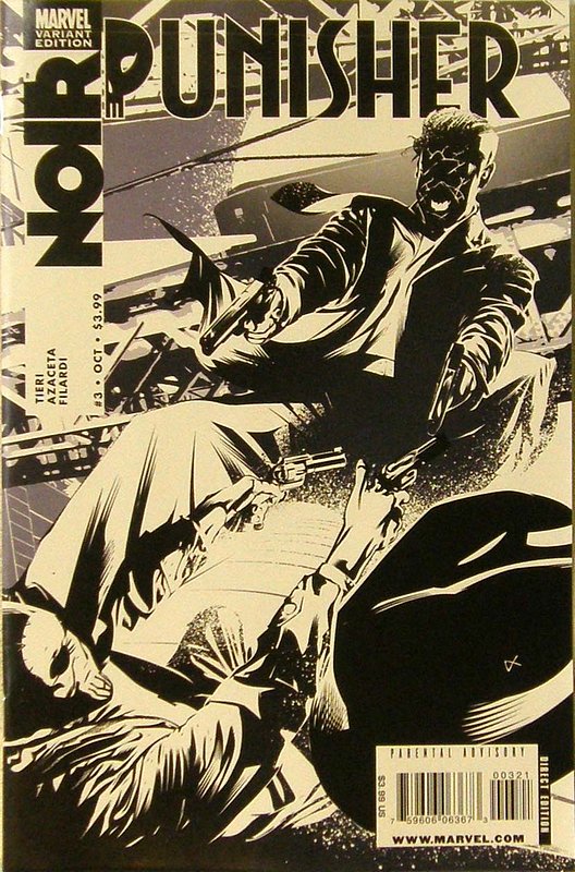Cover of Punisher: Noir #3. One of 250,000 Vintage American Comics on sale from Krypton!