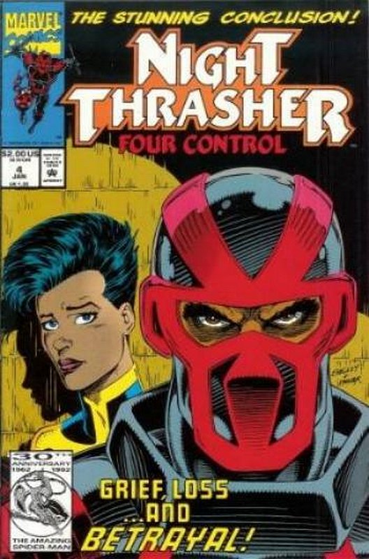 Cover of Night Thrasher Four Control #4. One of 250,000 Vintage American Comics on sale from Krypton!