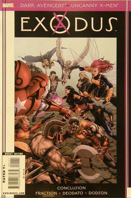 Cover of Dark Avengers/Uncanny X-Men: Exodus #1. One of 250,000 Vintage American Comics on sale from Krypton!