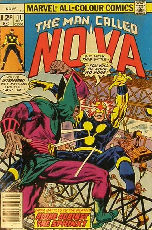 Cover of Nova (Vol 1) #11. One of 250,000 Vintage American Comics on sale from Krypton!