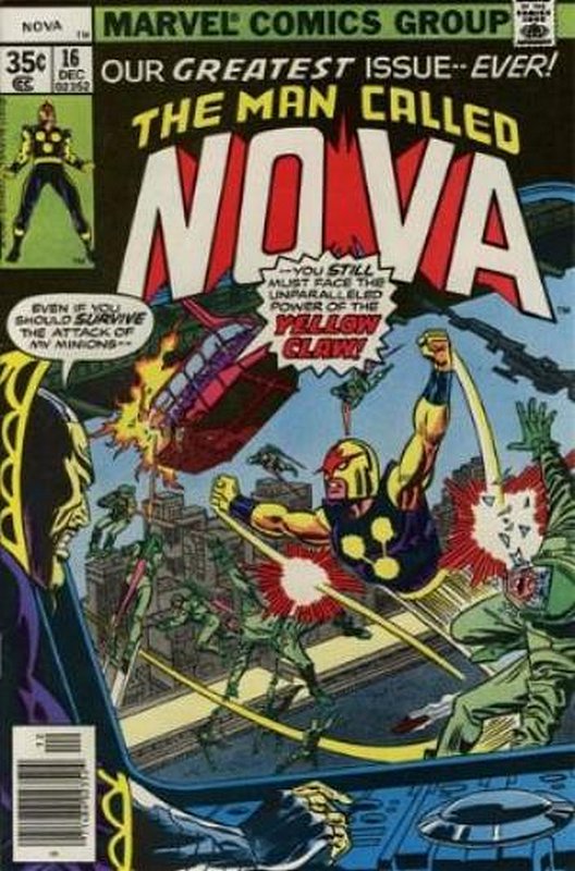 Cover of Nova (Vol 1) #16. One of 250,000 Vintage American Comics on sale from Krypton!