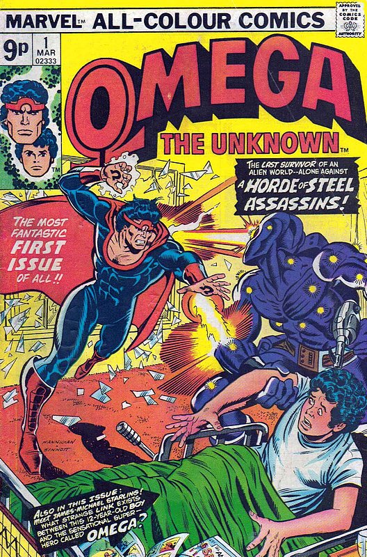 Cover of Omega The Unknown (Vol 1) #1. One of 250,000 Vintage American Comics on sale from Krypton!