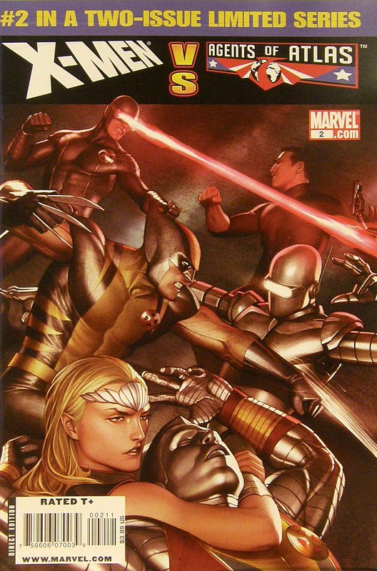 Cover of X-Men vs Agents of Atlas (2009 Ltd) #2. One of 250,000 Vintage American Comics on sale from Krypton!