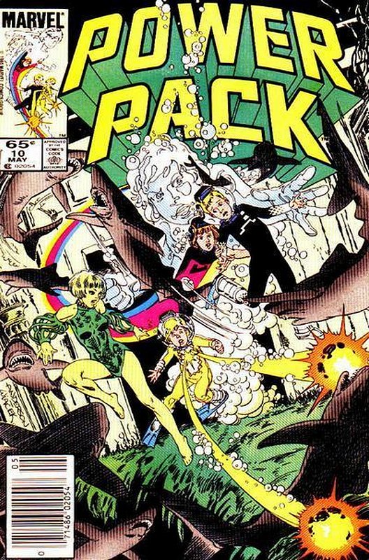 Cover of Power Pack (Vol 1) #10. One of 250,000 Vintage American Comics on sale from Krypton!