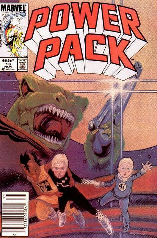 Cover of Power Pack (Vol 1) #16. One of 250,000 Vintage American Comics on sale from Krypton!