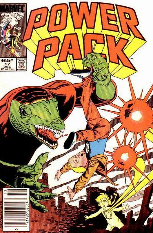 Cover of Power Pack (Vol 1) #17. One of 250,000 Vintage American Comics on sale from Krypton!