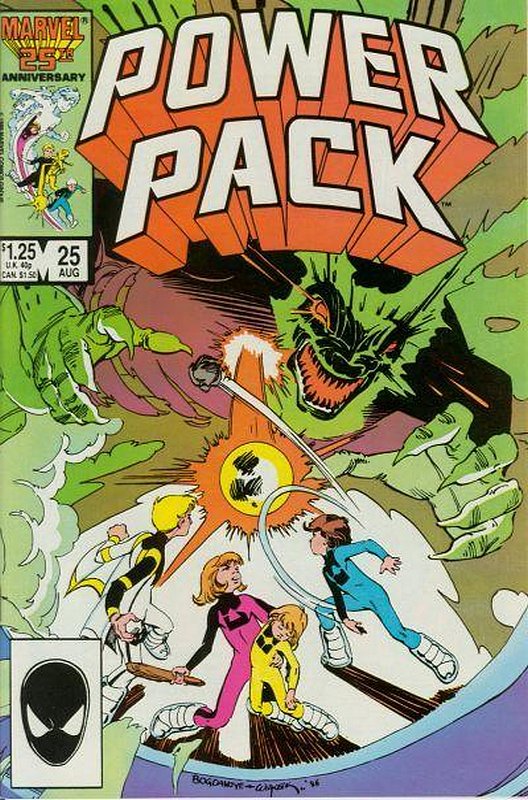 Cover of Power Pack (Vol 1) #25. One of 250,000 Vintage American Comics on sale from Krypton!