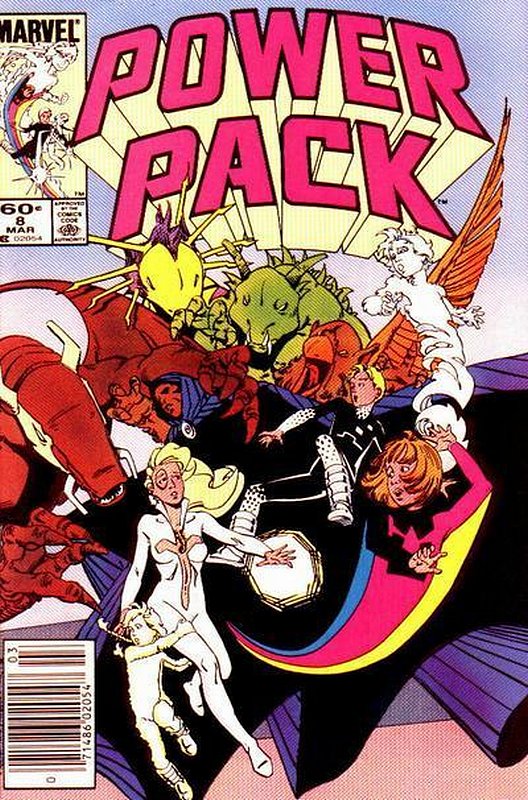 Cover of Power Pack (Vol 1) #8. One of 250,000 Vintage American Comics on sale from Krypton!