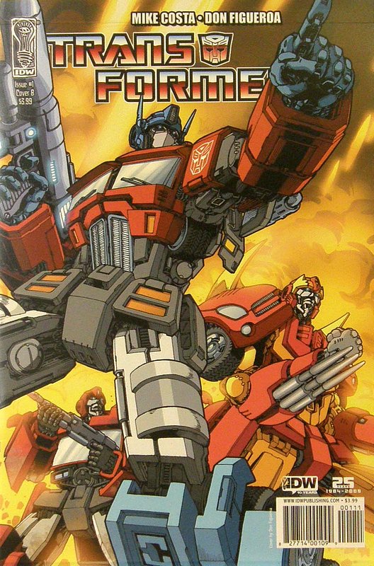 Cover of Transformers (IDW Ongoing) #1. One of 250,000 Vintage American Comics on sale from Krypton!