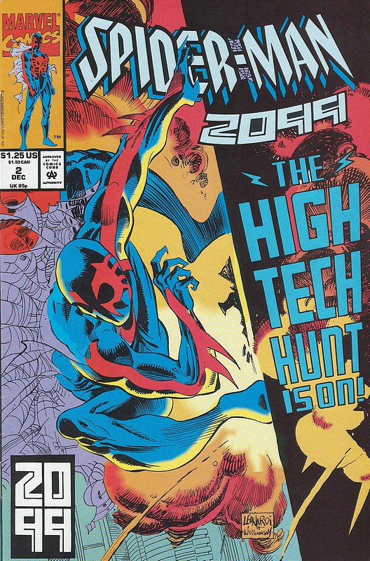 Cover of Spider-Man 2099 (Vol 1) #2. One of 250,000 Vintage American Comics on sale from Krypton!