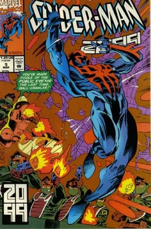Cover of Spider-Man 2099 (Vol 1) #5. One of 250,000 Vintage American Comics on sale from Krypton!